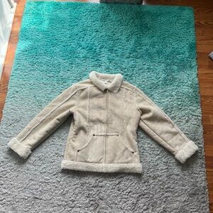 Cream Sherpa-Lined Jacket